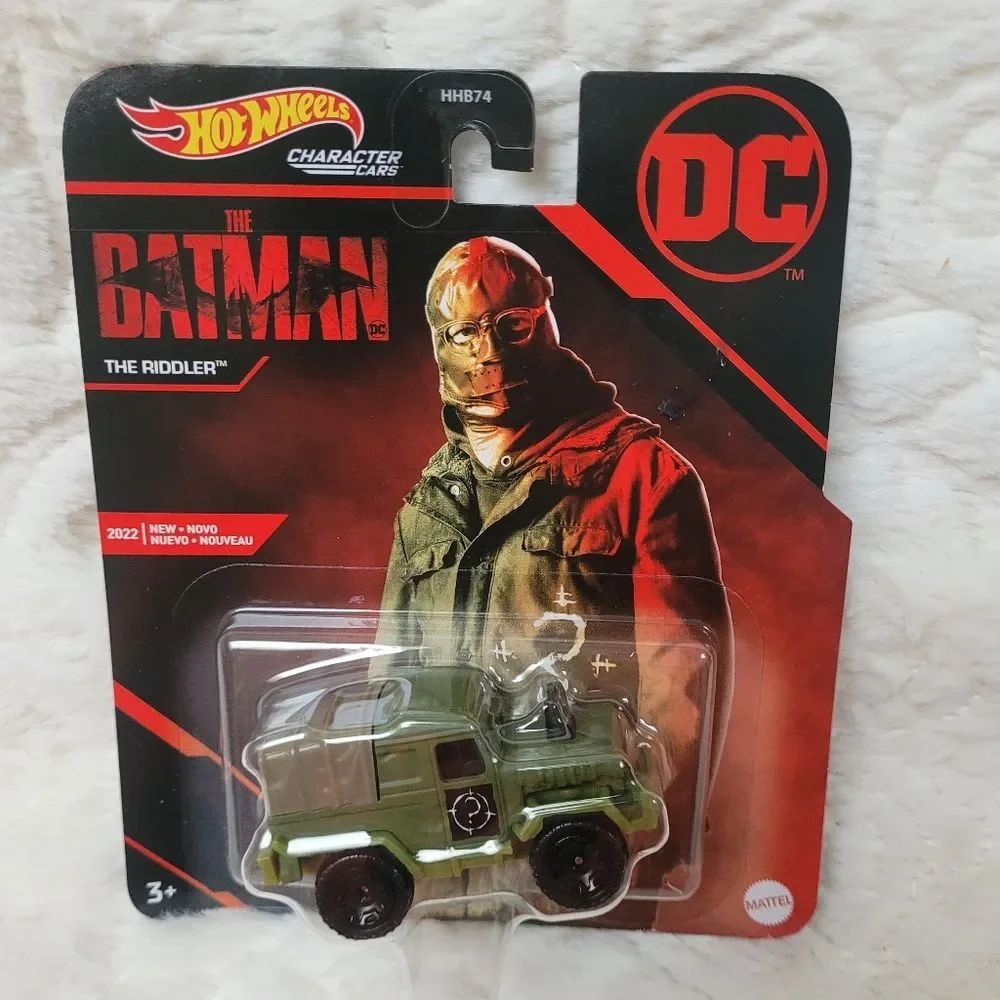 Mattel Hot Wheels The Batman Movie 3 Piece Set Batman Catwoman Riddler 2022 New
